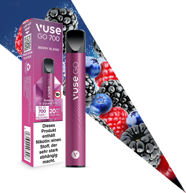 Bild 1 von Vuse GO 700 Berry Blend Einweg E-Zigarette