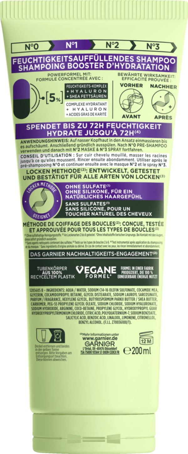 Bild 3 von Garnier Fructis Locken Methode Feuchtigkeitsauffüllendes Shampoo
