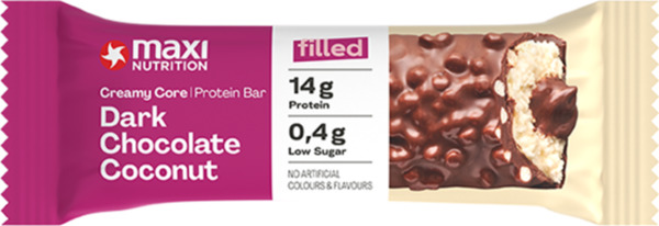 Bild 1 von MaxiNutrition Creamy Core Protein Bar Dark Chocolate Coconut