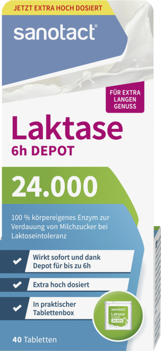 Bild 1 von sanotact® Laktase 24.000 6h Depot