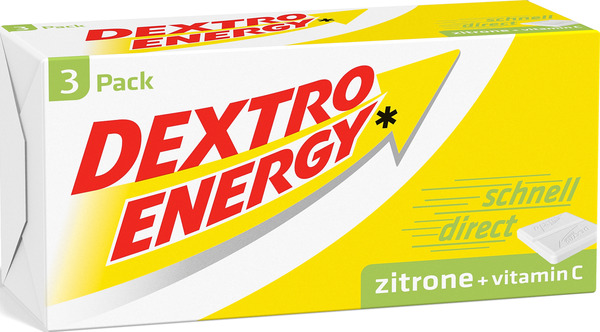 Bild 1 von Dextro Energy Dextrosetäfelchen Zitrone & Vitamin C