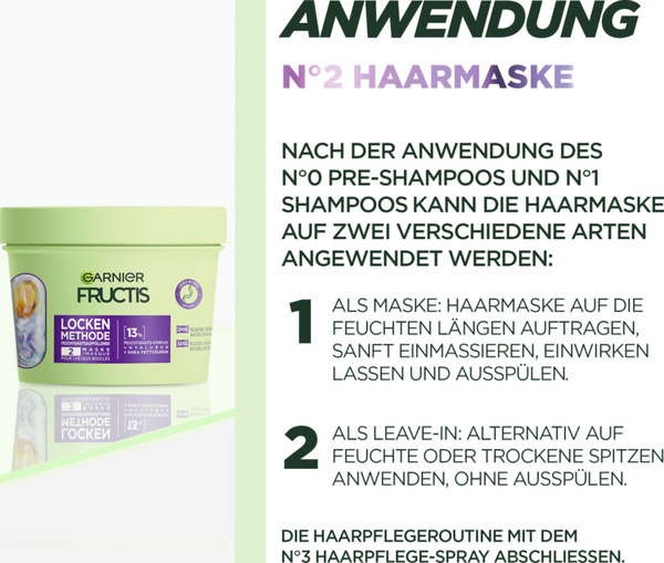 Bild 3 von Garnier Fructis Locken Methode Feuchtigkeitsauffüllende Haarmaske
