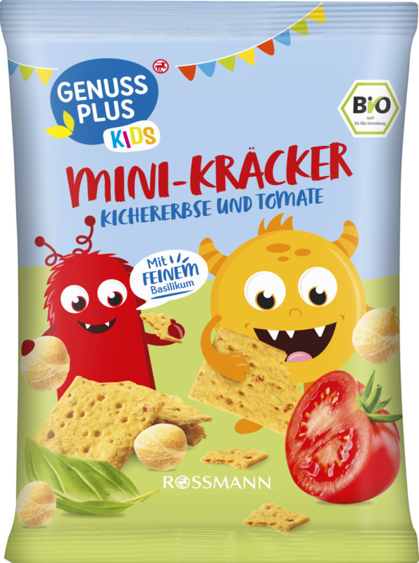 Bild 1 von ISANA KiDS Bio Mini-Kräcker Kichererbse und Tomate