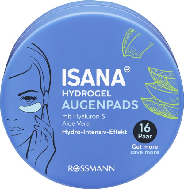 Bild 1 von ISANA Hydrogel Augenpads 16 Paar