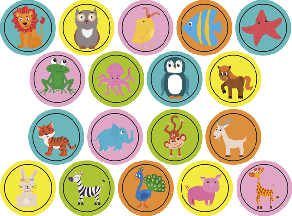 Bild 2 von IDEENWELT Kinderstempel-Set Tiere