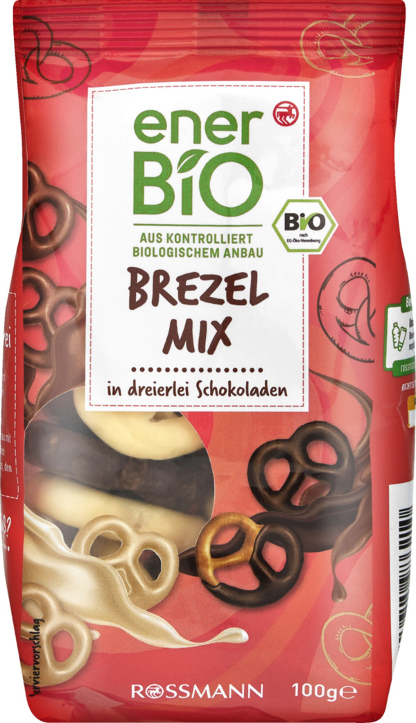 Bild 1 von enerBiO Brezel Mix dreierlei Schoko