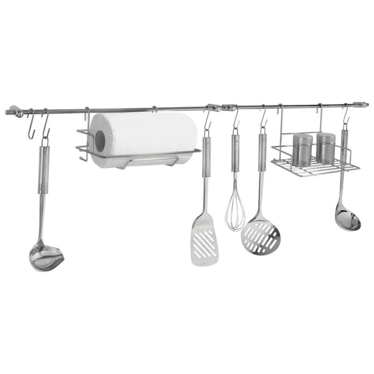 Bild 1 von Fackelmann Küchen-Reling-Set Chrom Edelstahl