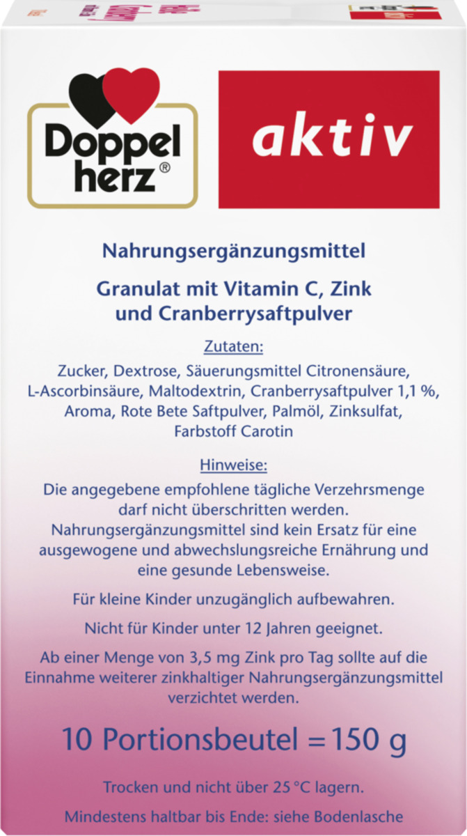 Bild 2 von Doppelherz Heiße Cranberry mit Vitamin C + Zink