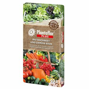 Plantaflor Plus Bio Hochbeet- und Gemüseerde 40 Liter