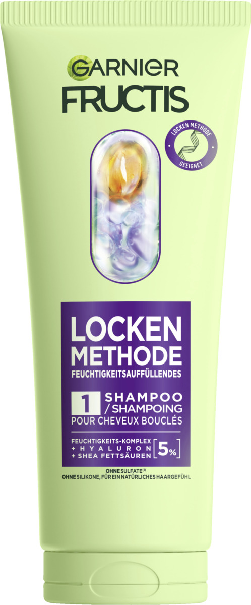 Bild 1 von Garnier Fructis Locken Methode Feuchtigkeitsauffüllendes Shampoo