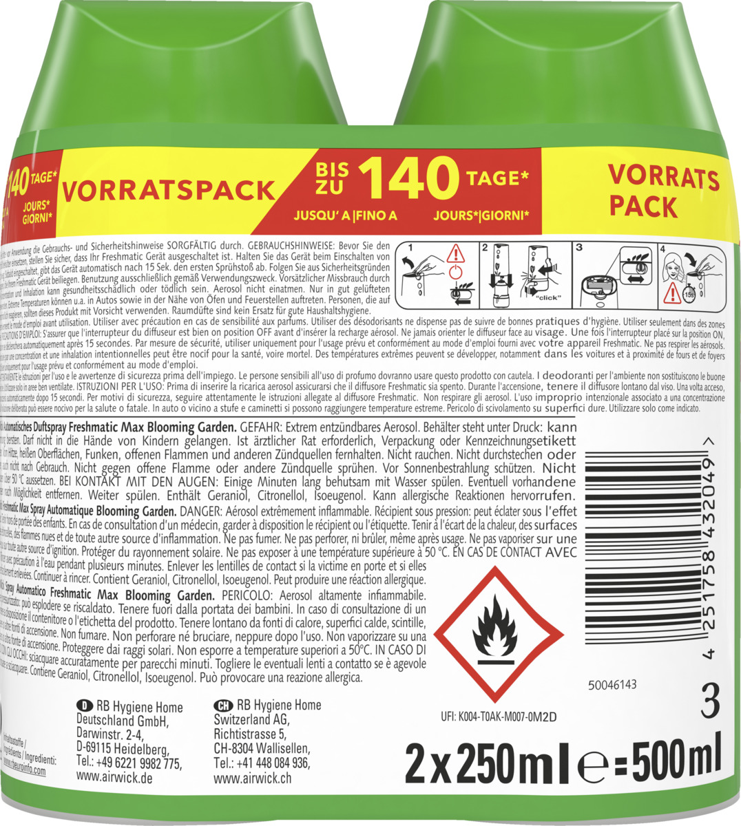 Bild 4 von Air Wick Freshmatic Max Nachfüller Duopack Blooming Garden