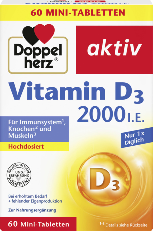 Bild 1 von Doppelherz Vitamin D3 Mini-Tabletten