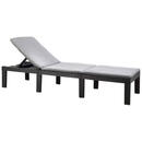 Bild 1 von ProGarden Gartenliege Haiti anthrazit Kunststoff