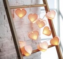 Bild 4 von IDEENWELT LED-Lichterkette Papierherzen rose