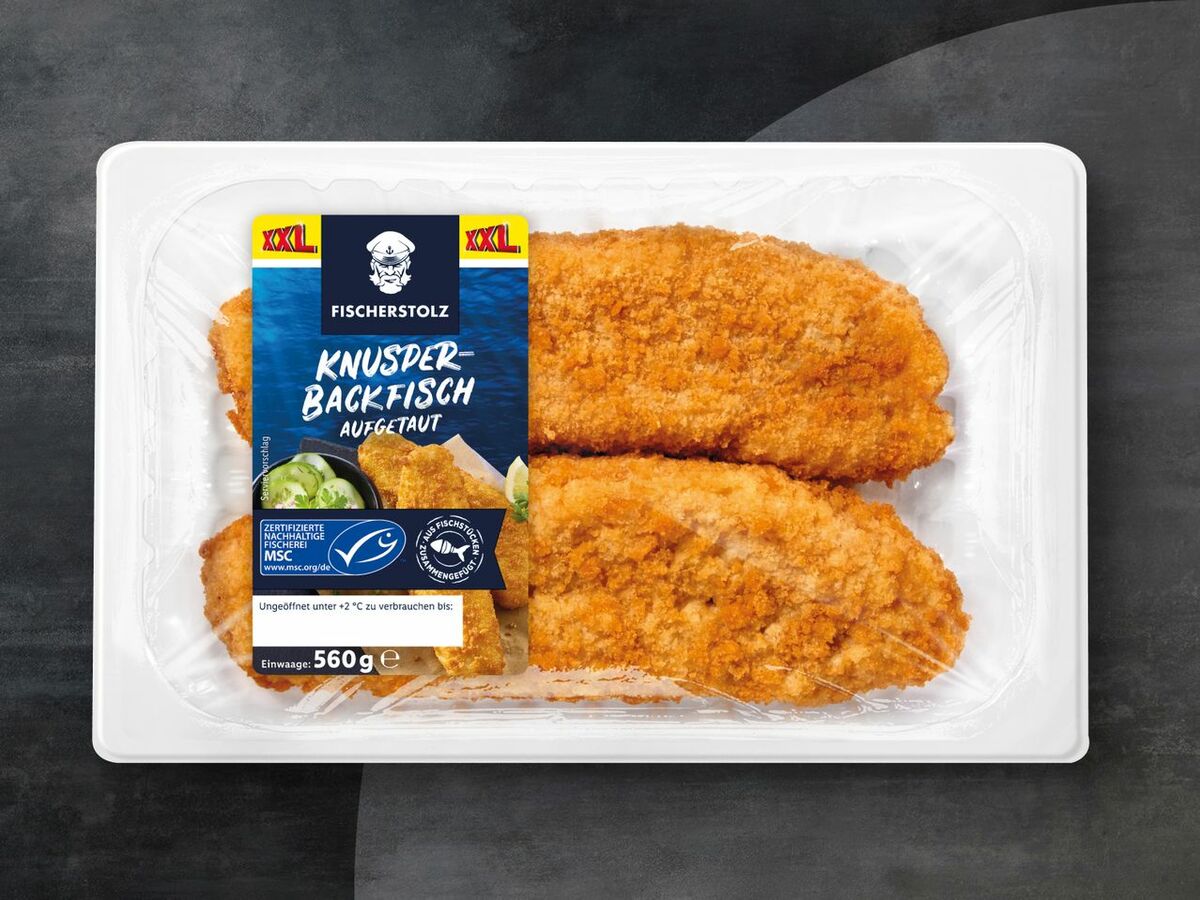 Fischerstolz MSC Knusper-Backfisch, 560 g von Lidl ansehen!