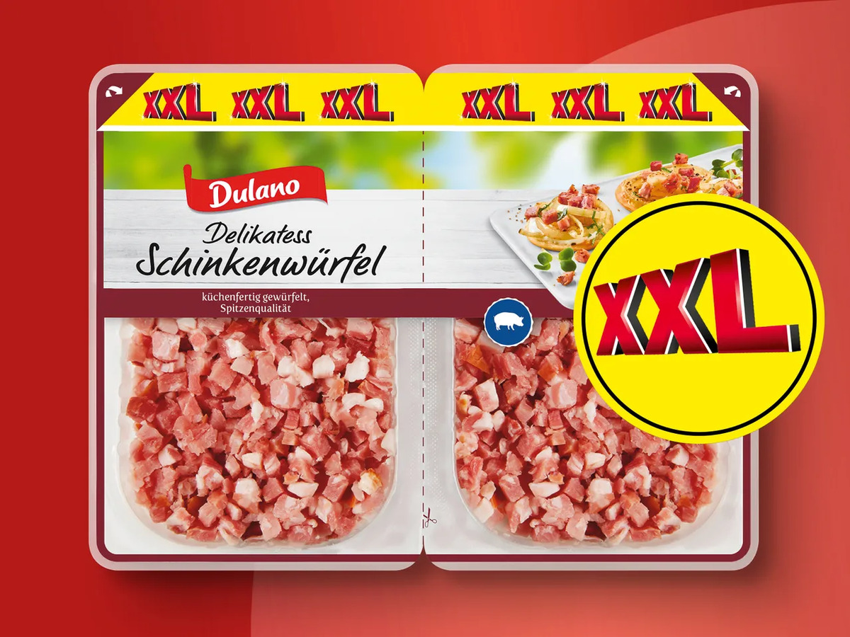 Bild 1 von Dulano Delikatess Schinkenwürfel XXL, 
         280 g