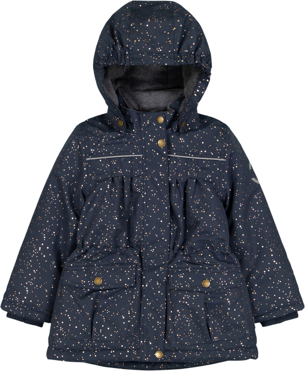 Bild 1 von Mikk-Line Winterjacke mit Punkte-Muster, blau, Gr. 98/104