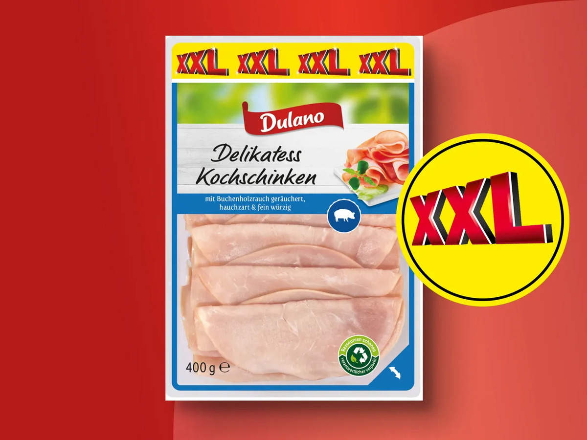 Bild 1 von Dulano Delikatess Kochschinken/Putenbrust XXL, 
         400 g