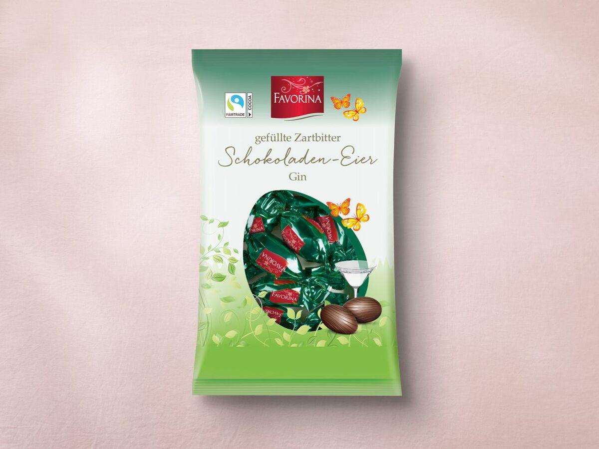 Bild 1 von Favorina Gefüllte Schokoladen-Eier, 
         150 g
