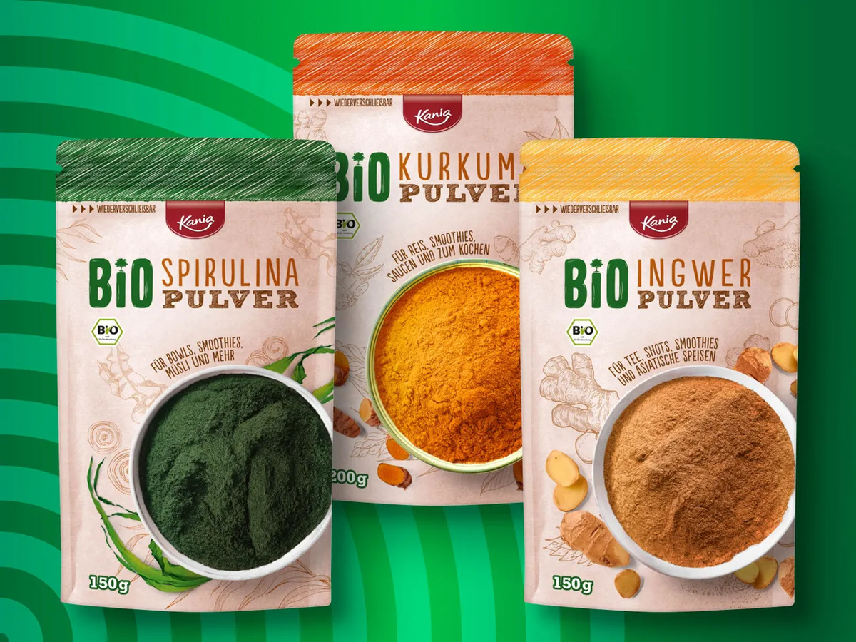 Bild 1 von Kania Bio Super Food Pulver, 
         200/150 g