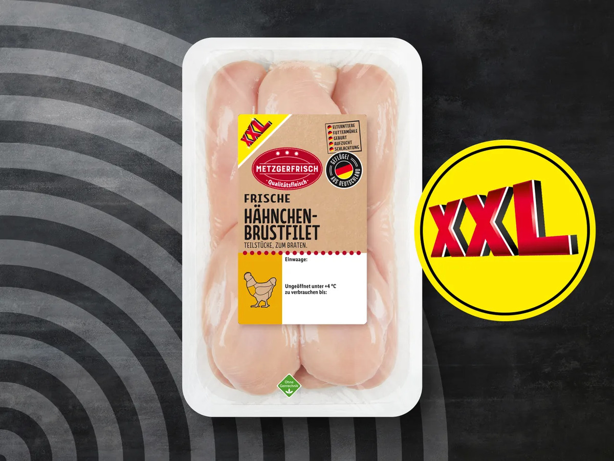 Bild 1 von Metzgerfrisch Frische Hähnchenbrustfilet XXL, 
         1,5 kg