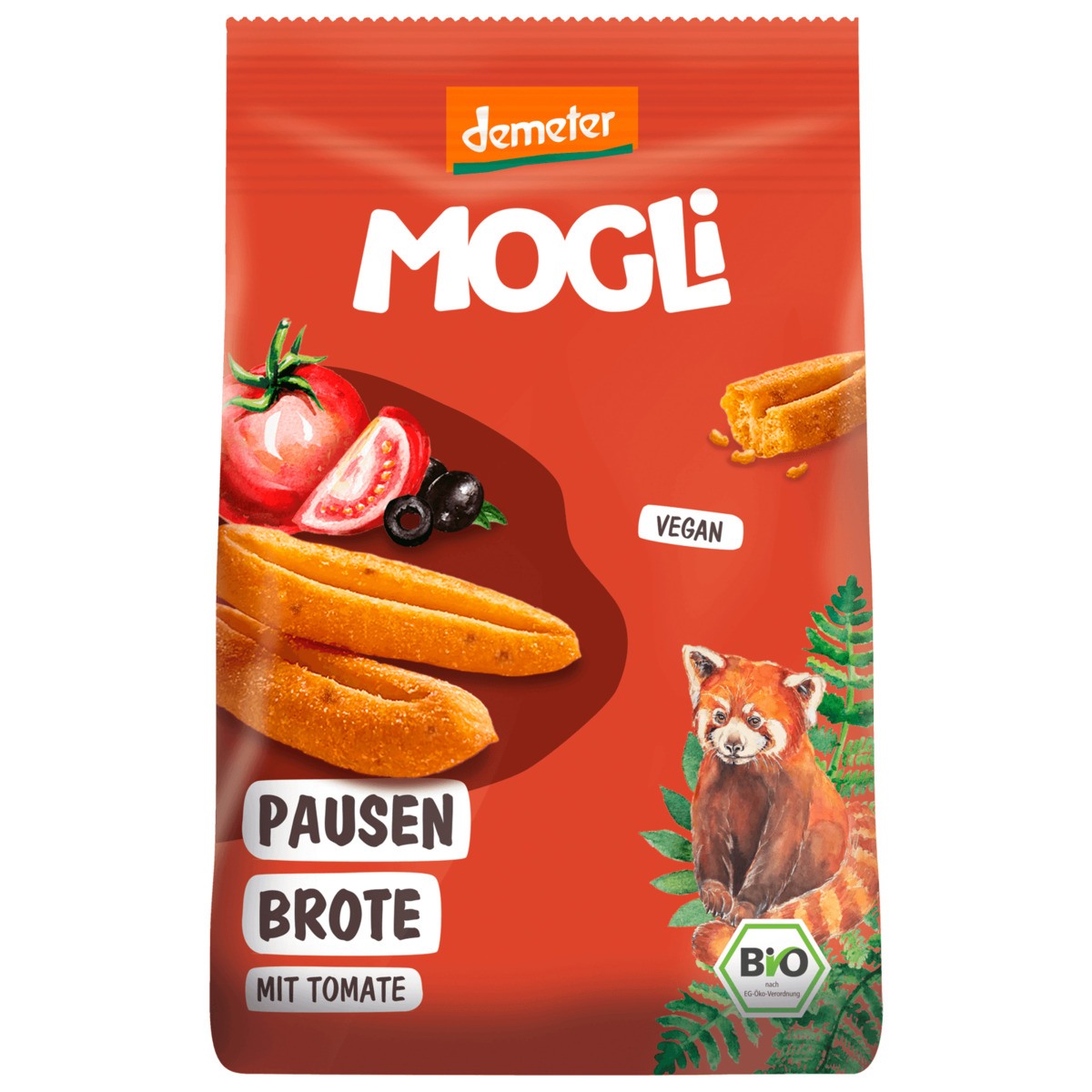 Bild 1 von Mogli Bio Demeter Pausen Brote mit Tomate vegan 50g
