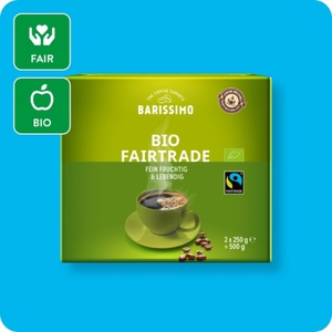 BARISSIMO Mahlkaffee, Bio-Fairtrade