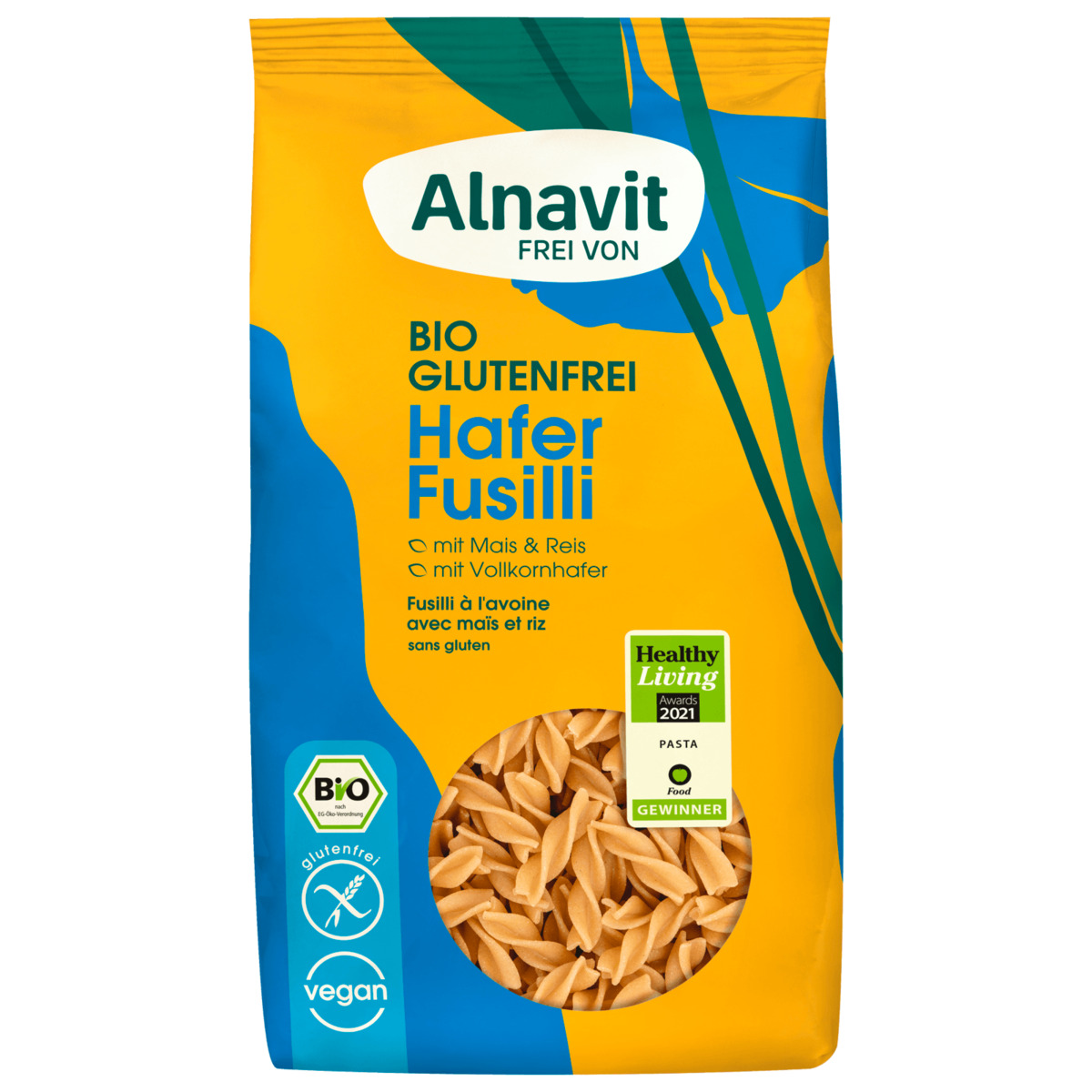 Bild 1 von Alnavit Bio Hafer Fusilli glutenfrei 250g
