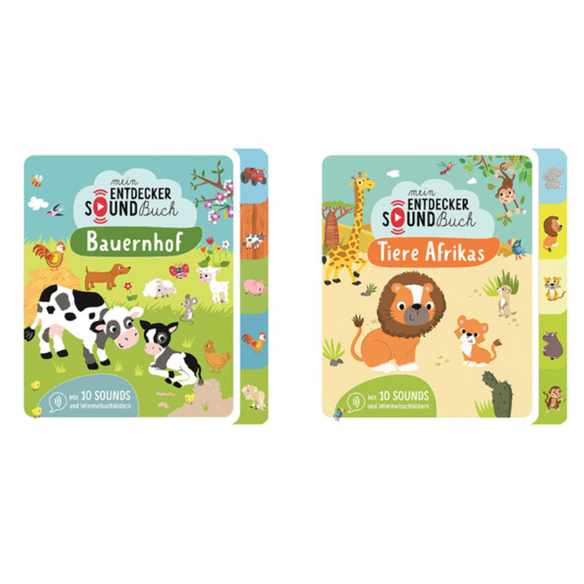 Bild 1 von Mein großes Entdecker Soundbuch Set 'Bauernhof' & 'Tiere Afrikas'