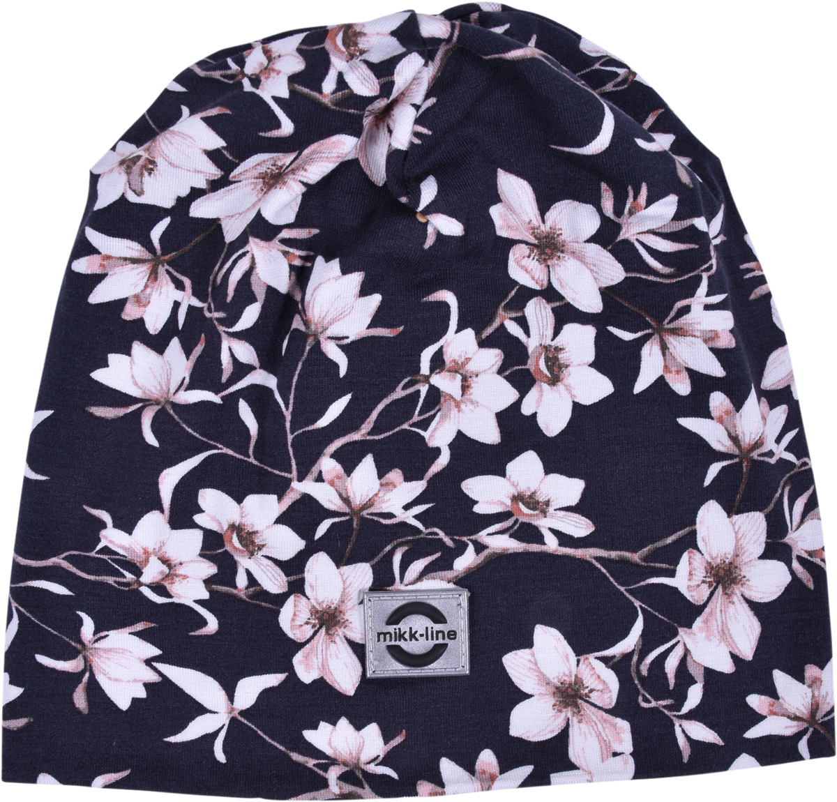 Bild 1 von Mikk-Line Mütze mit Blumen-Muster, blau, Gr. 98/104