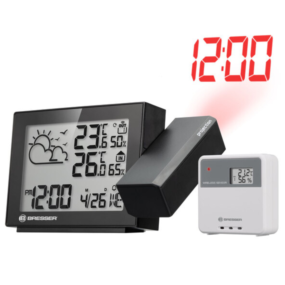 Bild 1 von Projektions-Funkwetterstation MeteoTemp
