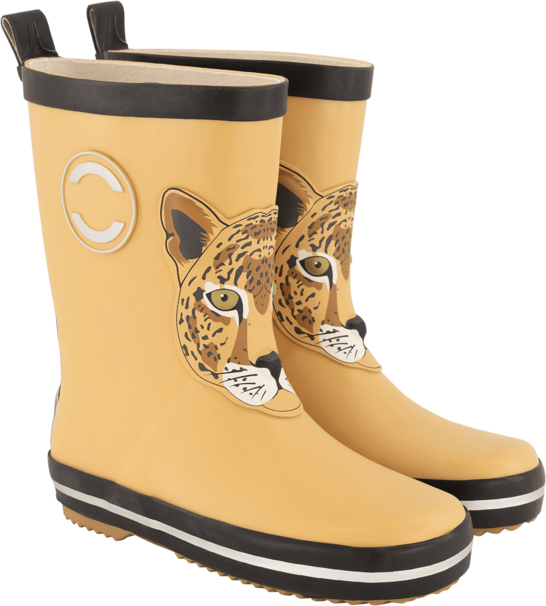 Bild 1 von Mikk-Line Gummistiefel mit Leopard-Motiv, beige, Gr. 26/27