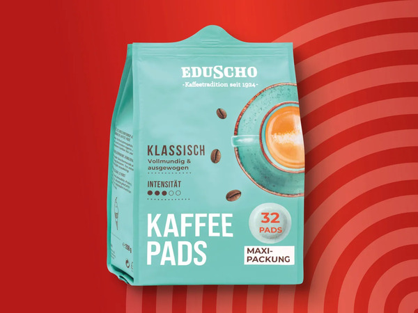 Bild 1 von Eduscho Kaffee Pads Maxi-Packung, 
         208 g