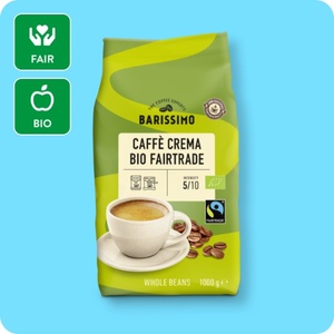 BARISSIMO Bio-Fairtade-Caffè-Crema oder -Espresso