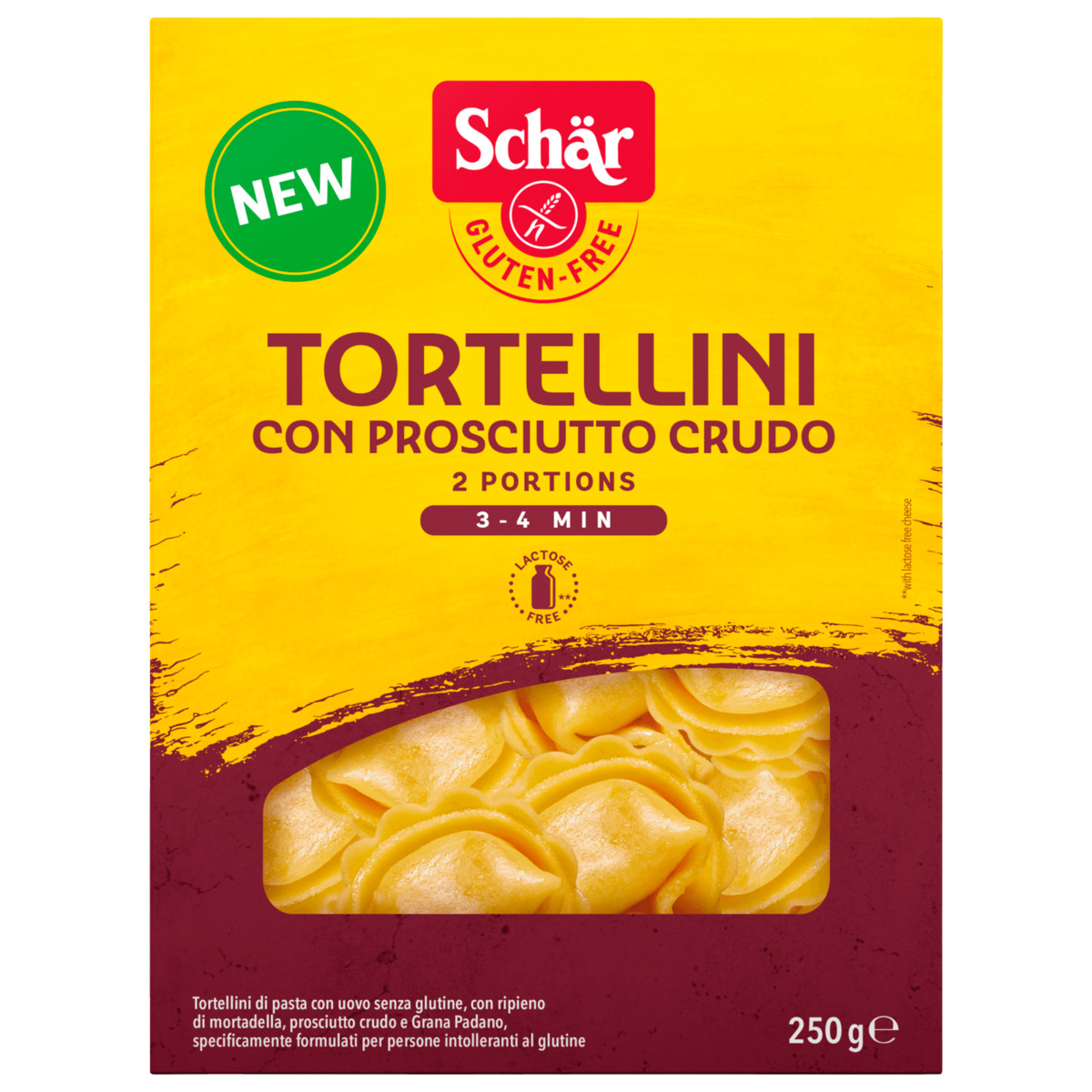 Bild 1 von Schär Tortellini con Prosciutto laktosefrei glutenfrei 250g