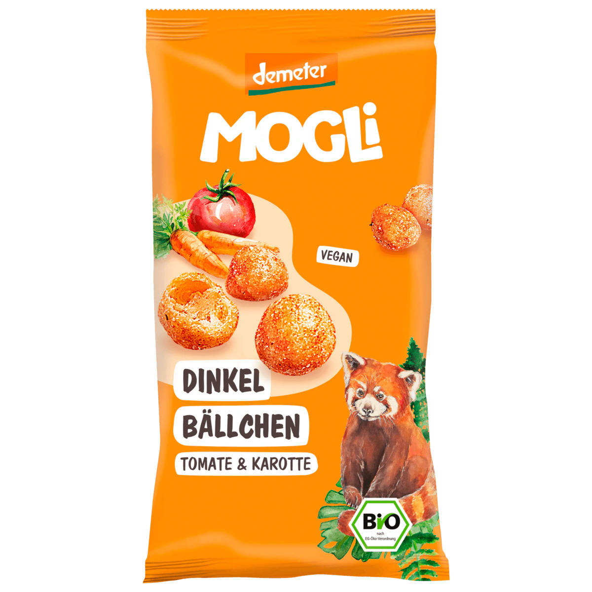 Bild 1 von Mogli Bio Demeter Dinkelbällchen Tomate & Karotte 40g