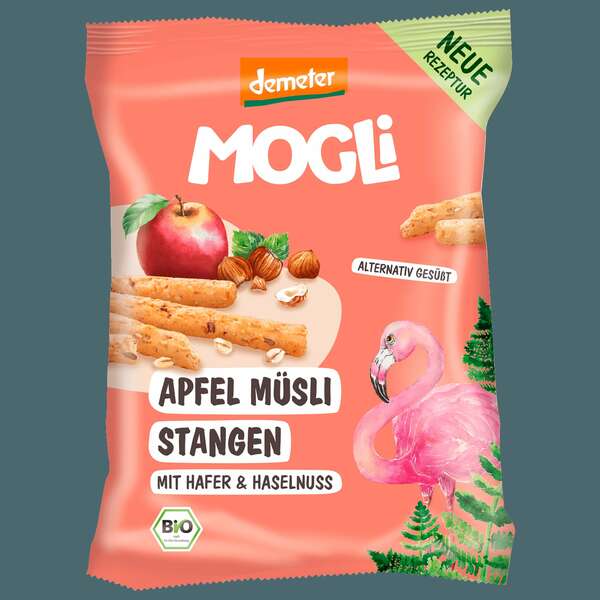 Bild 1 von Mogli Bio Demeter Apfel Müsli Stangen 75g