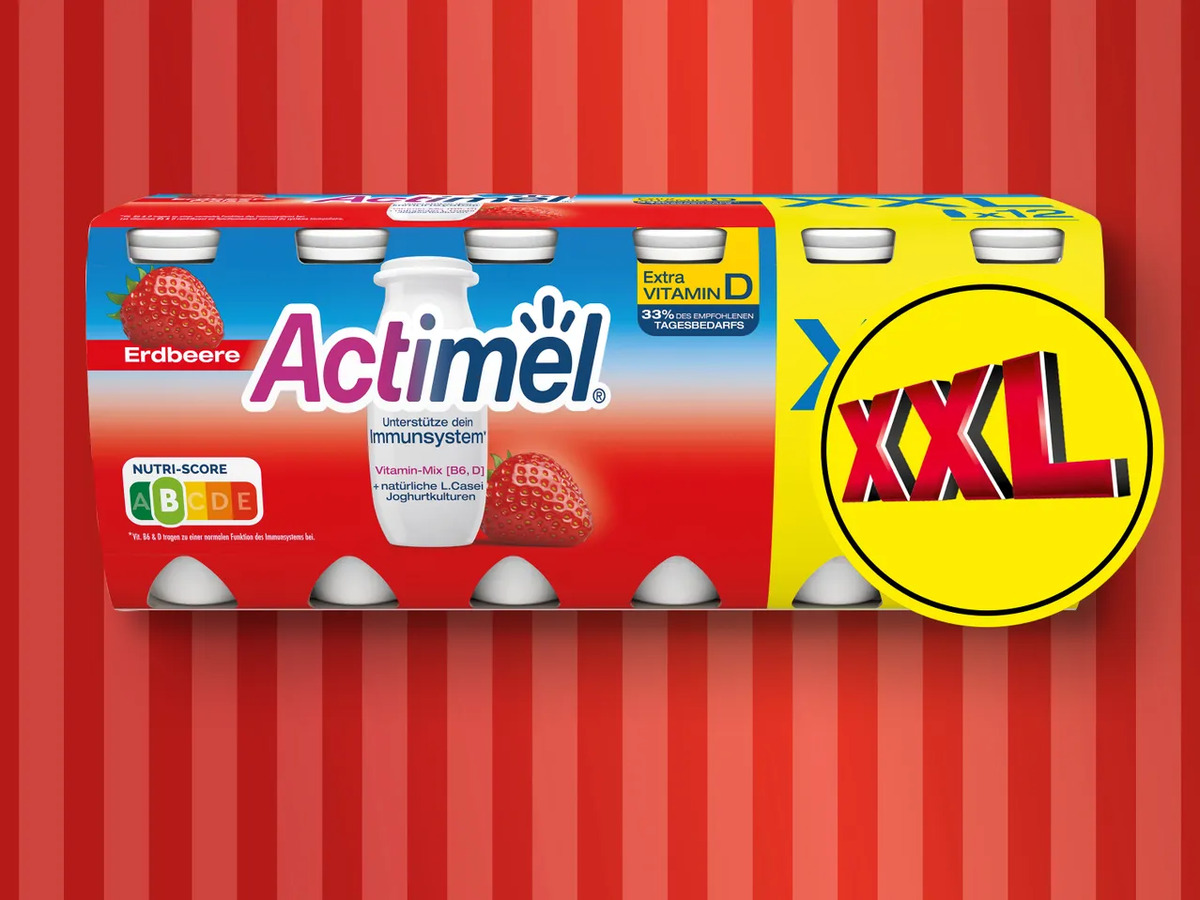 Bild 1 von Danone Actimel XXL, 
         12x 100 g