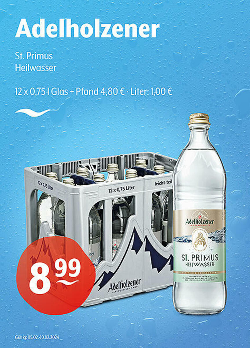 Bild 1 von Adelholzener St. Primus
Heilwasser