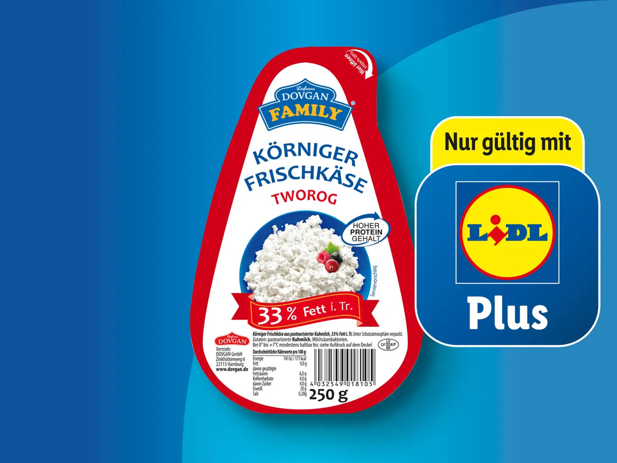 Bild 1 von Dovgan Family Körniger Frischkäse, 
         250 g