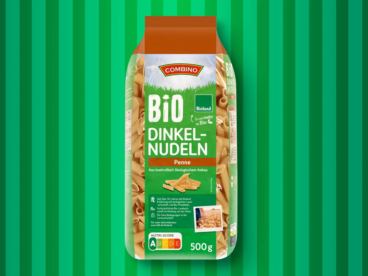 Bild 1 von Bioland Dinkel-Nudeln, 
         500 g