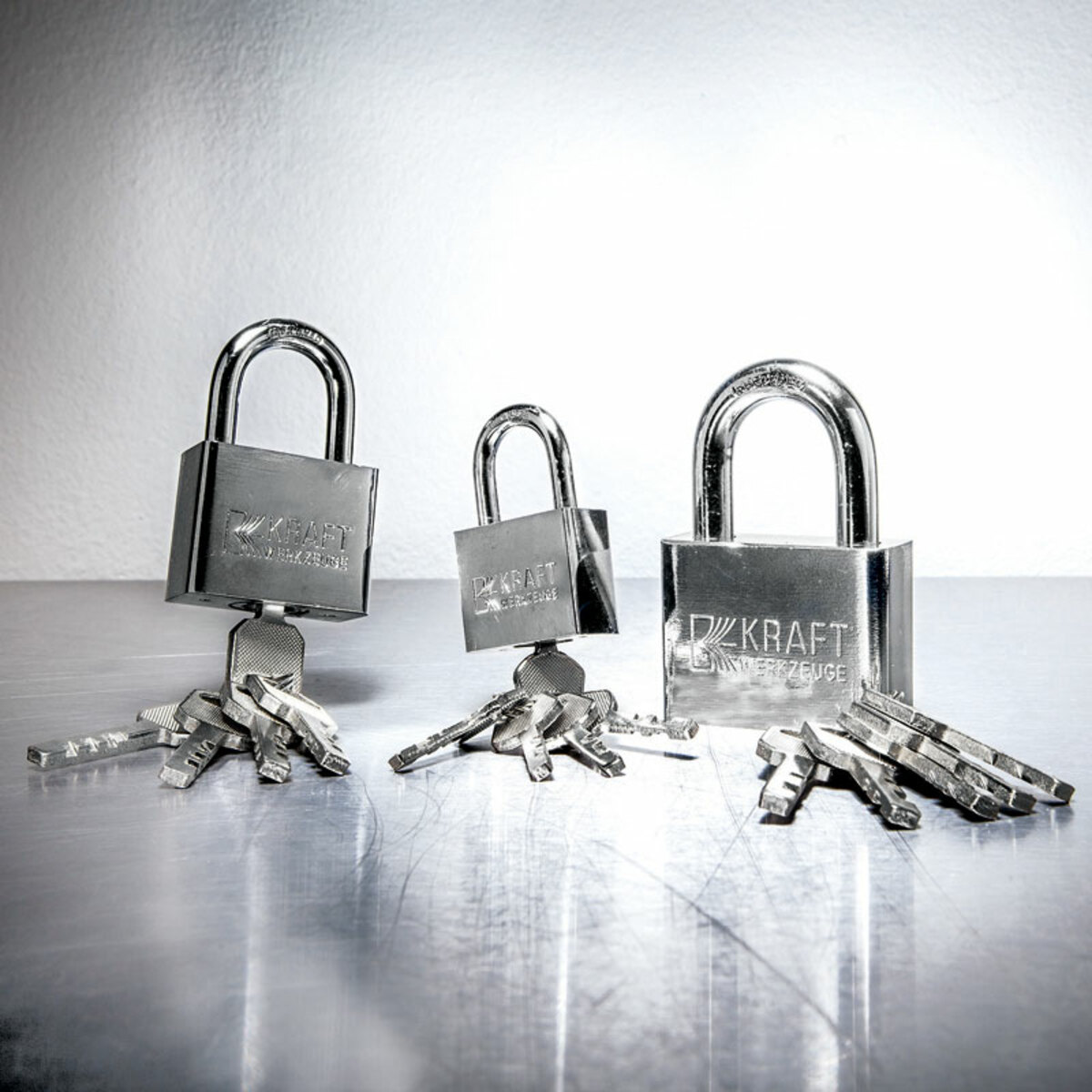 Bild 1 von Kraft Werkzeuge Spezial-Vorhängeschlösser 3er-Set