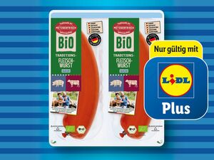 Metzgerfrisch Bio Traditions-Fleischwurst, 
         250 g