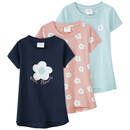 Bild 1 von 3 Mädchen T-Shirts mit Blumen-Prints DUNKELBLAU / ROSA / HELLBLAU