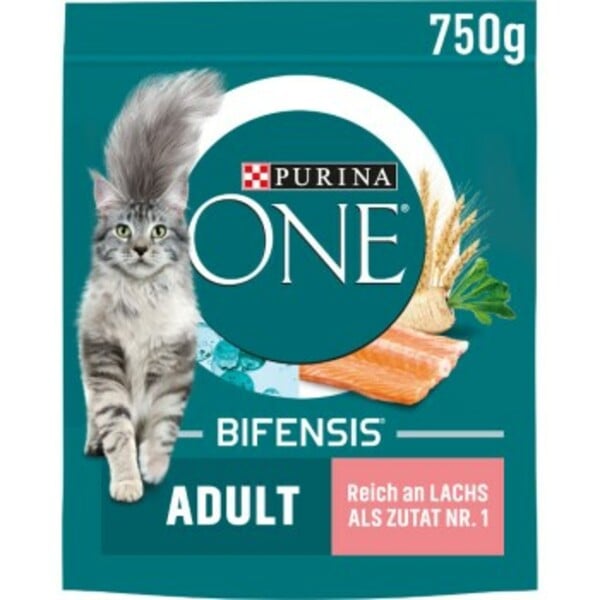 Bild 1 von Purina ONE Bifensis Adult Lachs & Getreide 750 g