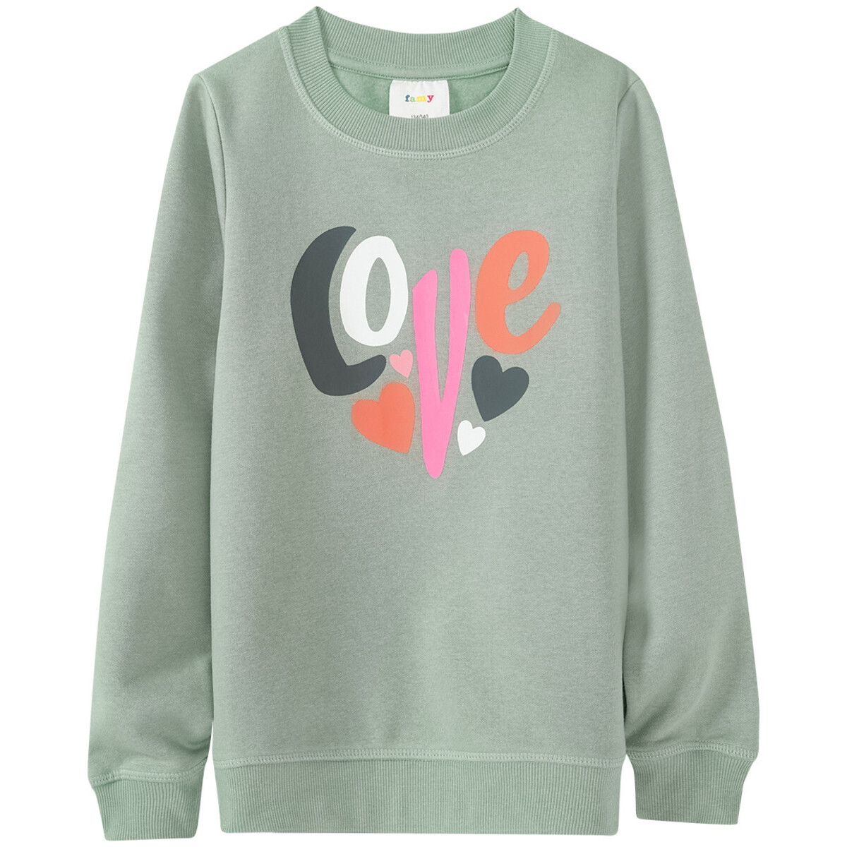 Bild 1 von Mädchen Sweatshirt mit großem Print SALBEI