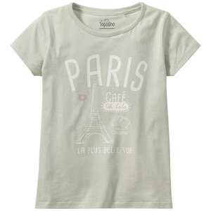 Mädchen T-Shirt mit Eiffelturm-Motiv HELLGRÜN