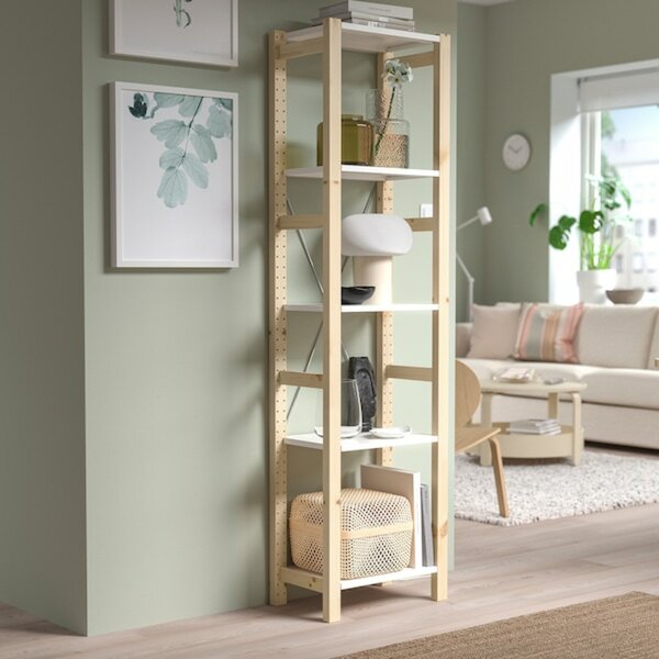 Bild 2 von IVAR  Regal, Kiefer/Metall weiß 48x30x179 cm