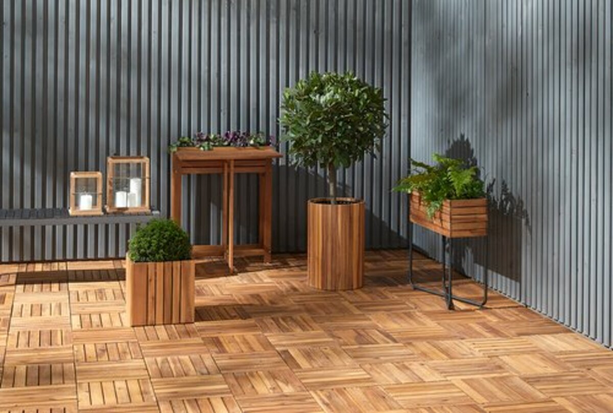 Bild 2 von Terrassenfliese KNEKKAND B30xL30 Hartholz 9Stk/Pck