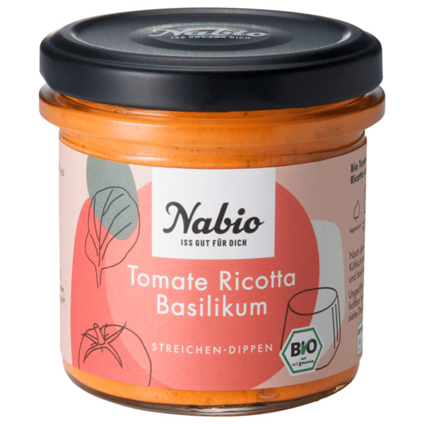 Bild 1 von Nabio Bio Tomate Ricotta Basilikum Aufstrich 135g